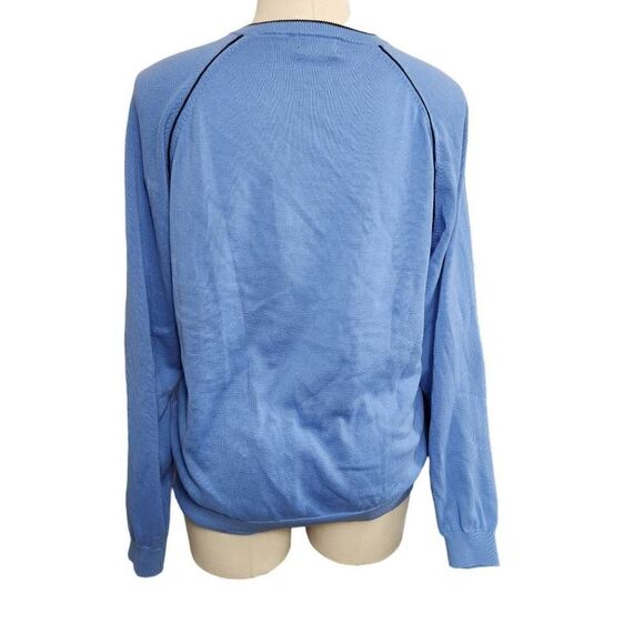Izod XFG Cool-FX vneck sweater blue black trim size XL - Picture 4 of 7